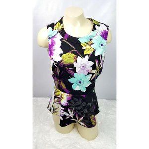 Worthington Top Women Size Small Sleeveless Floral